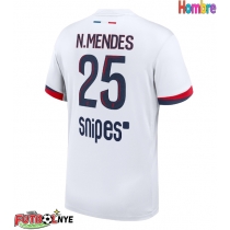 Camiseta Paris Saint-Germain Nuno Mendes #25 Visitante Equipación 2025-26 manga corta